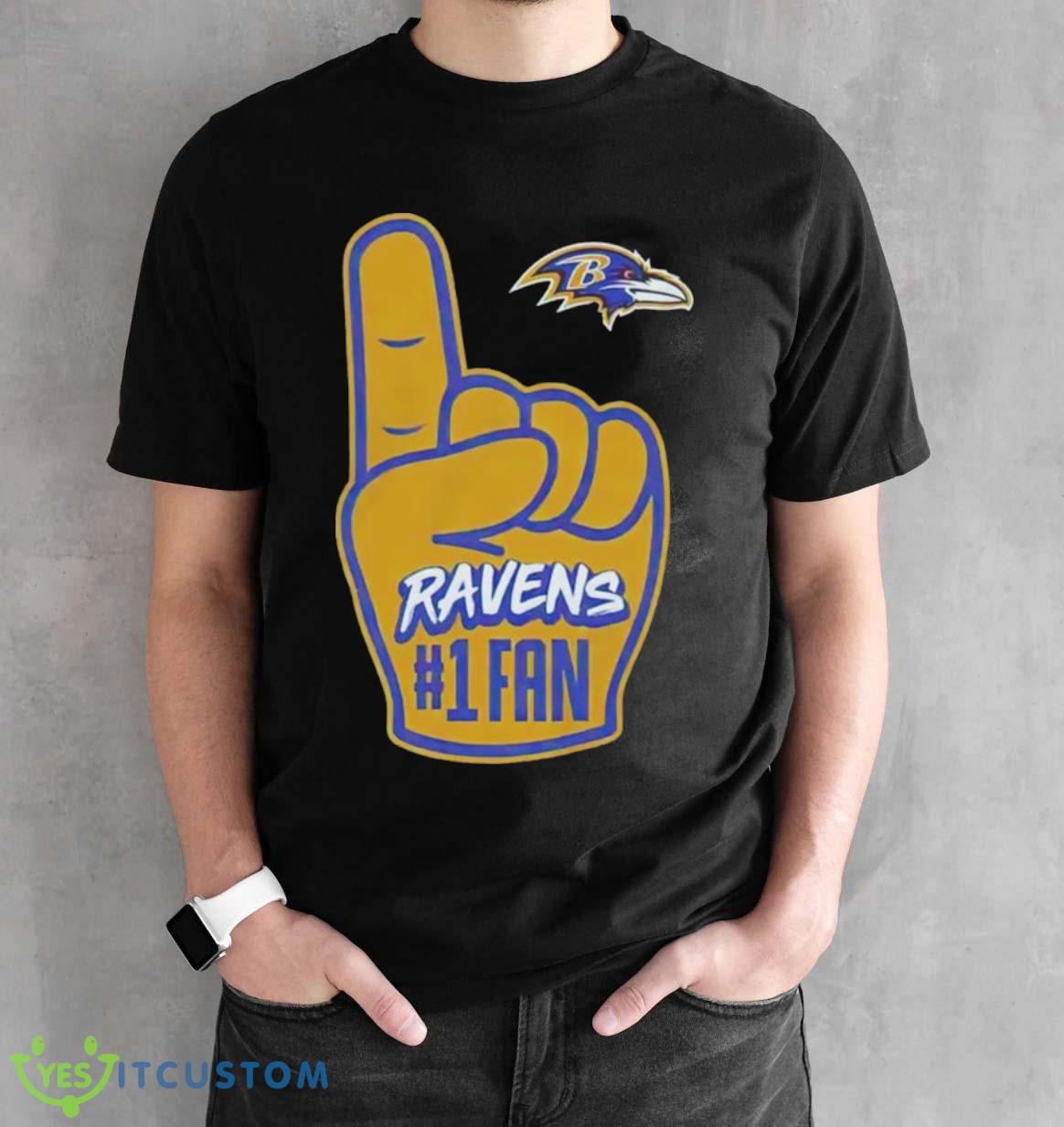 Baltimore Ravens 1 fan shirt 2 Baltimore Ravens 1 fan shirt - Black Unisex T-Shirt