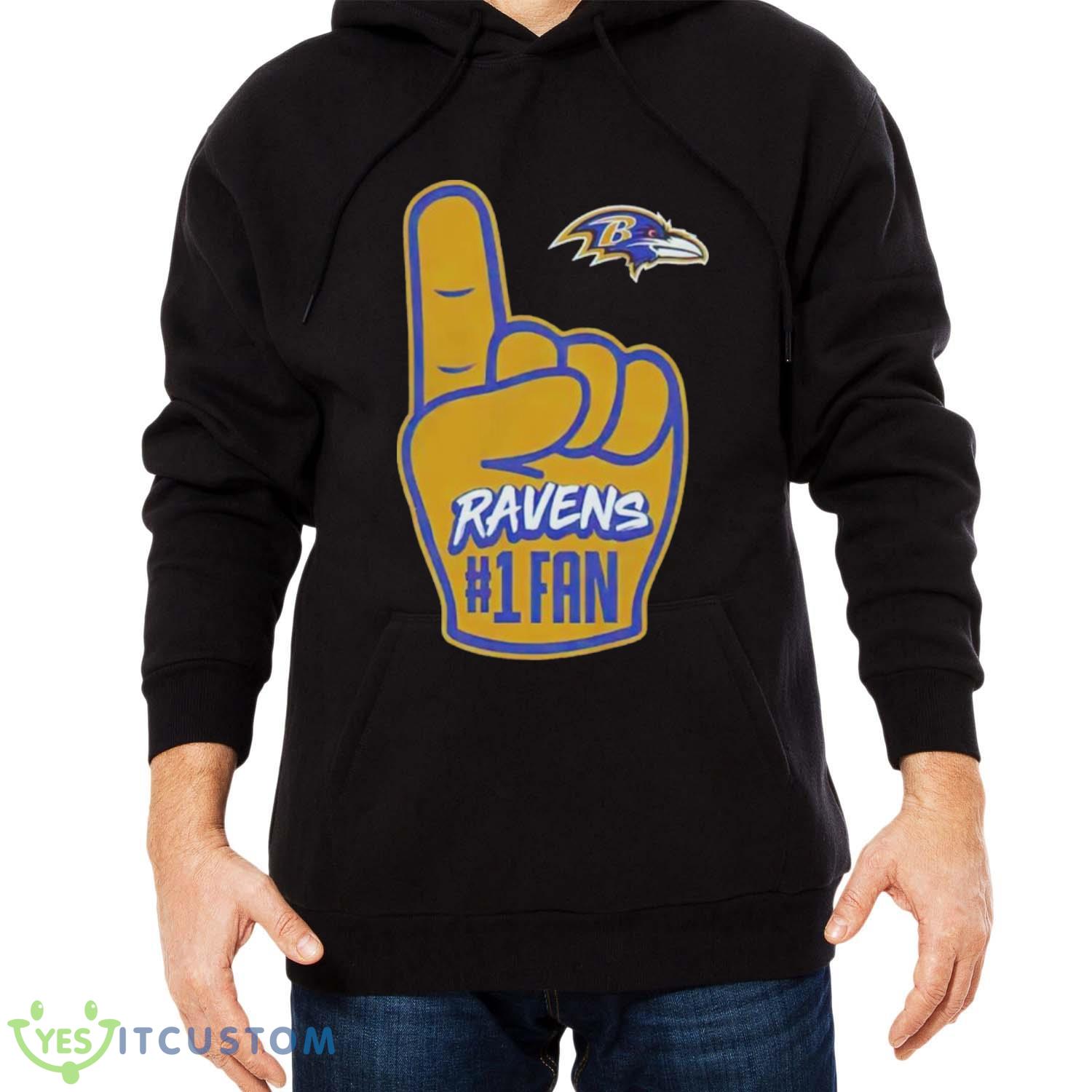 Baltimore Ravens 1 fan shirt 4 Baltimore Ravens 1 fan shirt - Men Black Hoodie