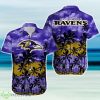 Baltimore Ravens NFL Palm Trees Summer Hawaiian Shirt Product Photo 1