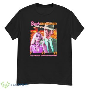 Barbenheimer The World Changes Forever Shirt - G500 Men’s Classic T-Shirt