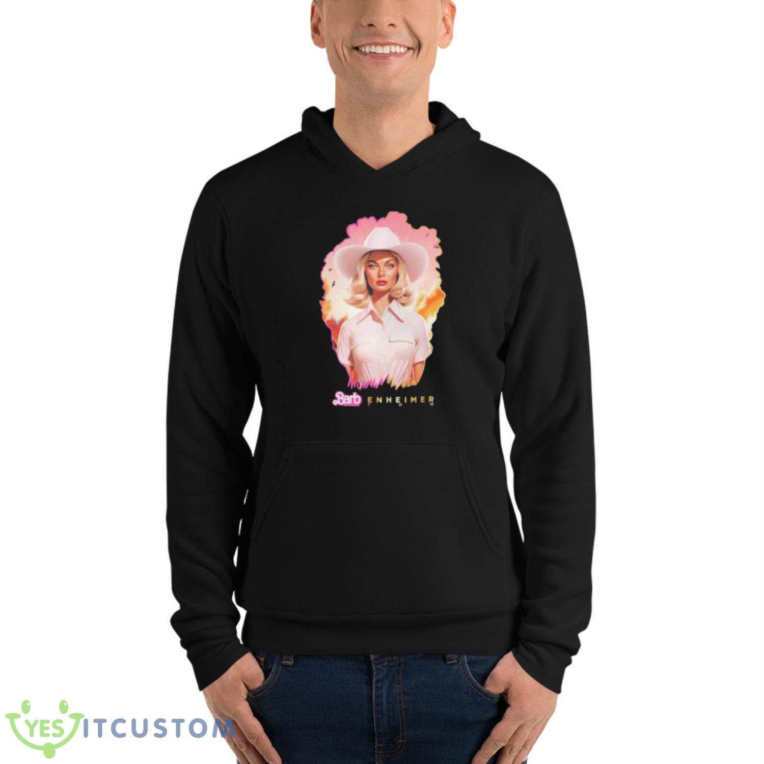 Barbie Oppenheimer Crossover Movie Meme Shirt 4 Barbie Oppenheimer Crossover Movie Meme Shirt - Unisex Fleece Pullover Hoodie