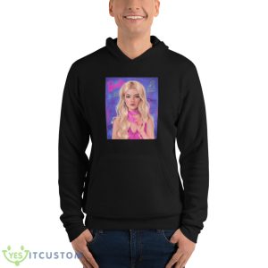 Barbie Style Margot Robbie Digital Design Shirt - Unisex Fleece Pullover Hoodie