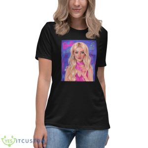 Barbie Style Margot Robbie Digital Design Shirt - Women's Relaxed Short Sleeve Jersey Tee