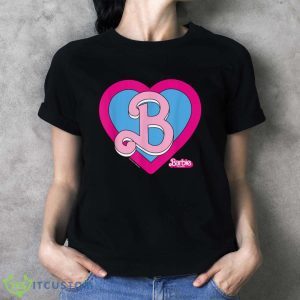 Barbie The Movie Heart Crest T Shirt - Ladies T-Shirt