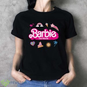 Barbie The Movie Movie Logo Icons T Shirt - Ladies T-Shirt