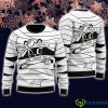 Be Ware Of A Zombie Cat Halloween Cute Christmas Gift For Men And Women Ugly Christmas Sweater Product Photo 1