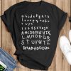 Beabadoobee Alphabet Beabadoobee Shirt - Black T-Shirt