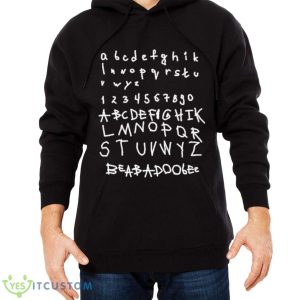 Beabadoobee Alphabet Beabadoobee Shirt 9 Beabadoobee Alphabet Beabadoobee Shirt - Men Black Hoodie