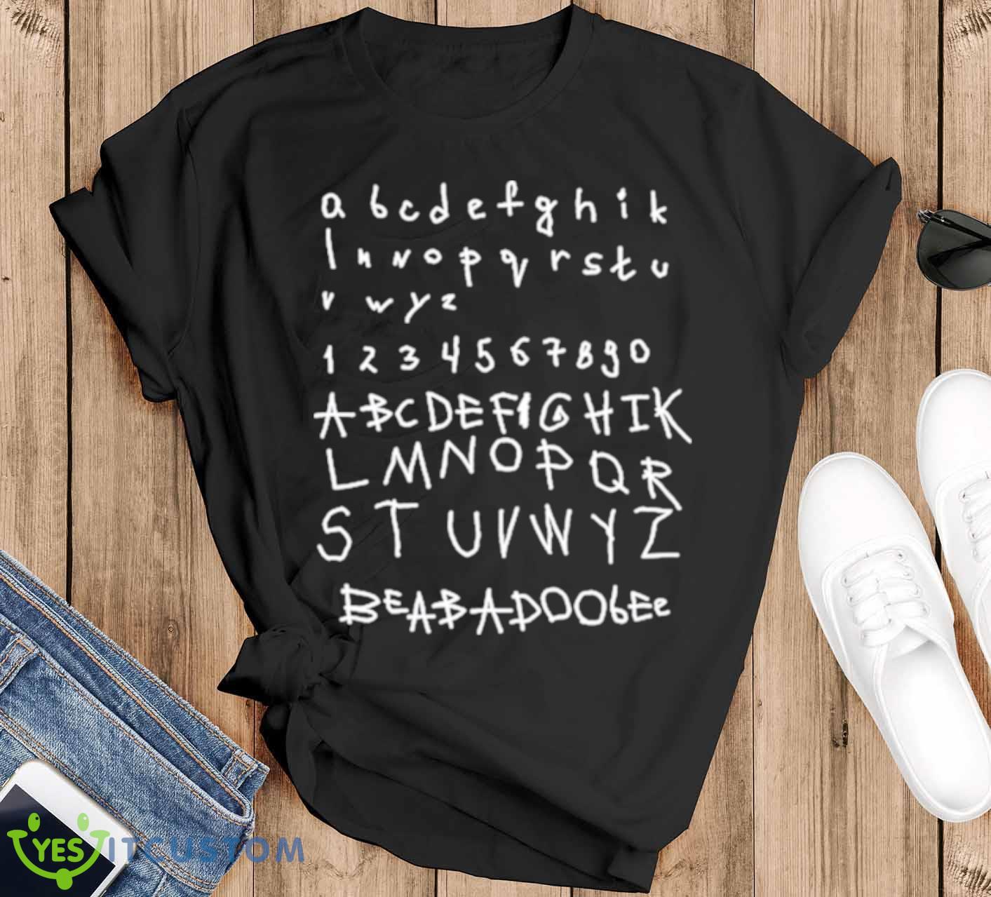 Beabadoobee Alphabet Beabadoobee Shirt 12 Beabadoobee Alphabet Beabadoobee Shirt - Black T-Shirt