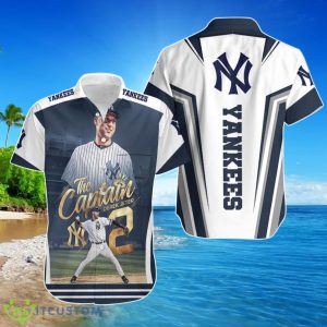 Beach Shirt 2 New York Yankees Derek Jeter The Captain Hawaiian Shirt For Men Women Product Photo 1