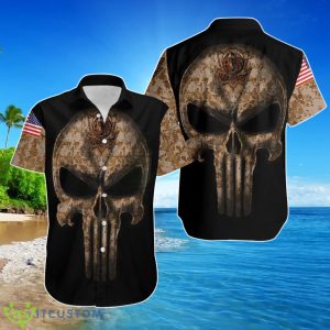 Beach Shirt Camouflage Skull Dallas Mavericks American Flag Hawaiian Shirt For Men Women Product Photo 1