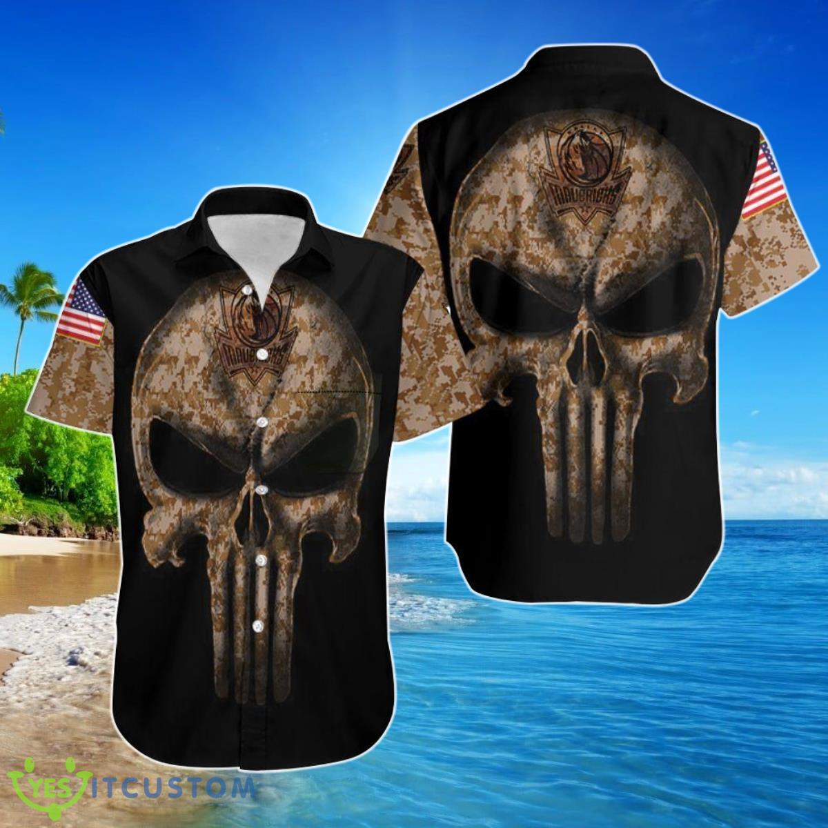 Beach Shirt Camouflage Skull Dallas Mavericks American Flag Hawaiian Shirt For Men Women 2 Beach Shirt Camouflage Skull Dallas Mavericks American Flag Hawaiian Shirt For Men Women Product Photo 1