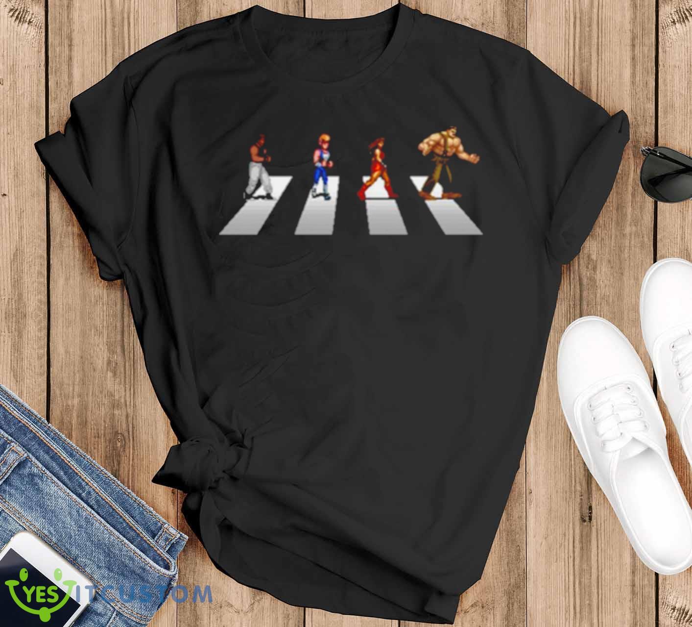 Beat ’em Up Road Double Dragon shirt 12 Beat ’em Up Road Double Dragon shirt - Black T-Shirt