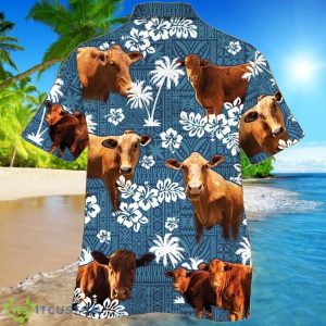 BEEFMASTER Cattle Blue Tribal Hawaiian Shirt For Men And Women Product Photo 2