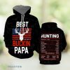 Best Buckin Papa Hunting All Over Print 3D Hoodie Men And Women Gift Product Photo 1