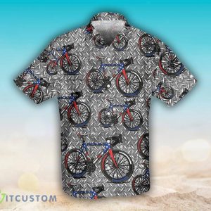 Bike Metal 3D Hawaiian Shirt Aloha Beach Gift For Men And Women - Bike Metal Hawaiian Shirt, Vintage Bike Hawaiian Shirt, Biker Cycling Shirt, Cycling Gift Shirt_4