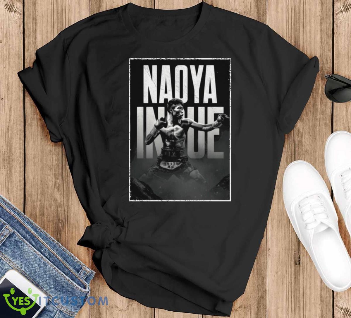 Black And White Boxing Naoya Inoue Shirt Product Photo 1