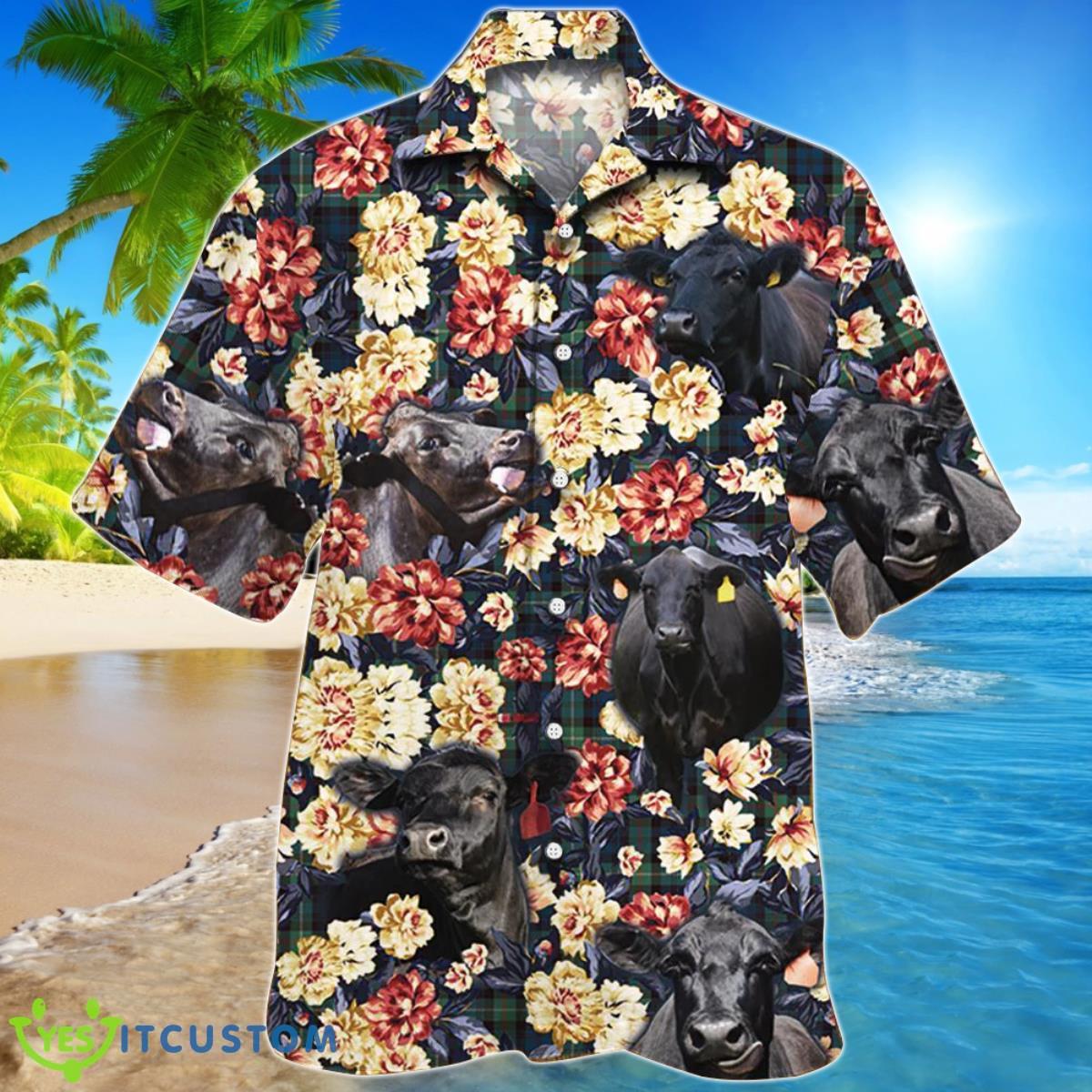 Black Angus Cattle Green Plaid Pattern Hawaiian Shirt For Men And Women 4 Black Angus Cattle Green Plaid Pattern Hawaiian Shirt For Men And Women Product Photo 1