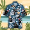 Black Angus Cattle Lovers Blue Tribal Christmas 3D Hawaiian Shirt Aloha Beach Gift For Men And Women - Black Angus Cattle Lovers Blue Tribal Christmas Hawaiian Shirt, Merry Christmas Angus Cattle Hawaiian Shirt, Christmas Farm Animals Shirt_2