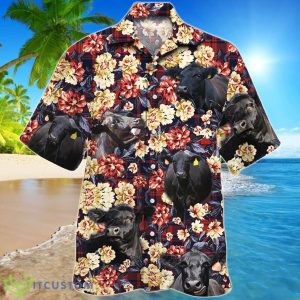 Black Angus Cattle Red Plaid Pattern Hawaiian Shirt For Men And Women Product Photo 1