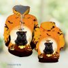 Black Cat Halloween All Over Print 3D Hoodie Product Photo 1