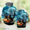 Black Cat Halloween Pumpkin All Over Print 3D Hoodie Product Photo 1