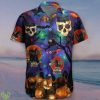 Black Cat Skull Halloween Hawaiian Shirt Tropical Summer For Men And Women - Black Cat Skull Halloween Hawaiian Shirt, Pumpkin Halloween Apparel, Haunted Hawaiian Shirt, Retro Halloween Shirt, Halloween Party Shirt_1