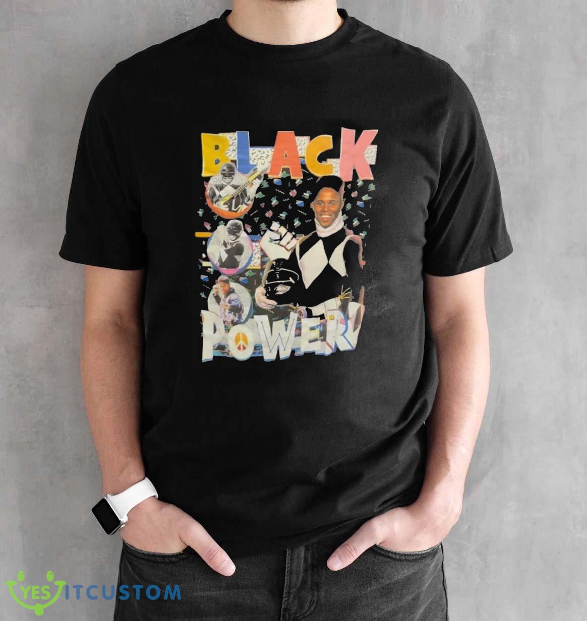 Black Power Mighty Morphin Power Rangers Shirt 2 Black Power Mighty Morphin Power Rangers Shirt Product Photo 2