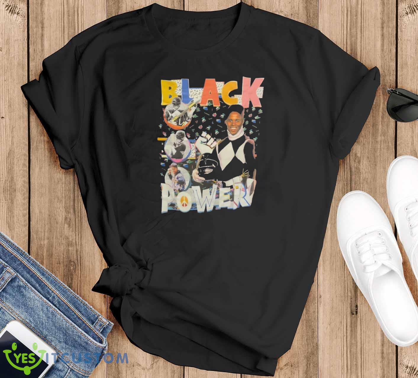Black Power Mighty Morphin Power Rangers Shirt 18 Black Power Mighty Morphin Power Rangers Shirt Product Photo 1