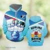 Blue Bowling And Beer All Over Print 3D Hoodie Cute Gift Product Photo 1