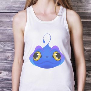 Blue The Sea Beast Face shirt 7 Blue The Sea Beast Face shirt - White Ladies Tank Top