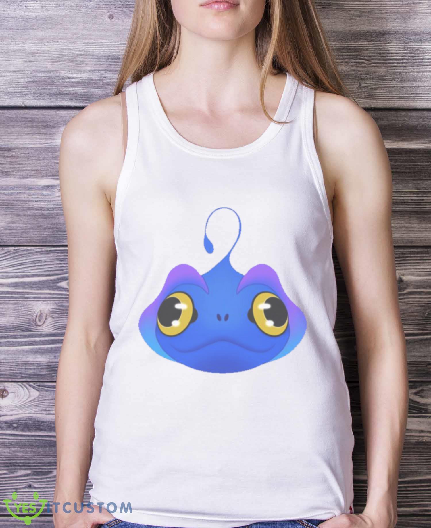 Blue The Sea Beast Face shirt 3 Blue The Sea Beast Face shirt - White Ladies Tank Top