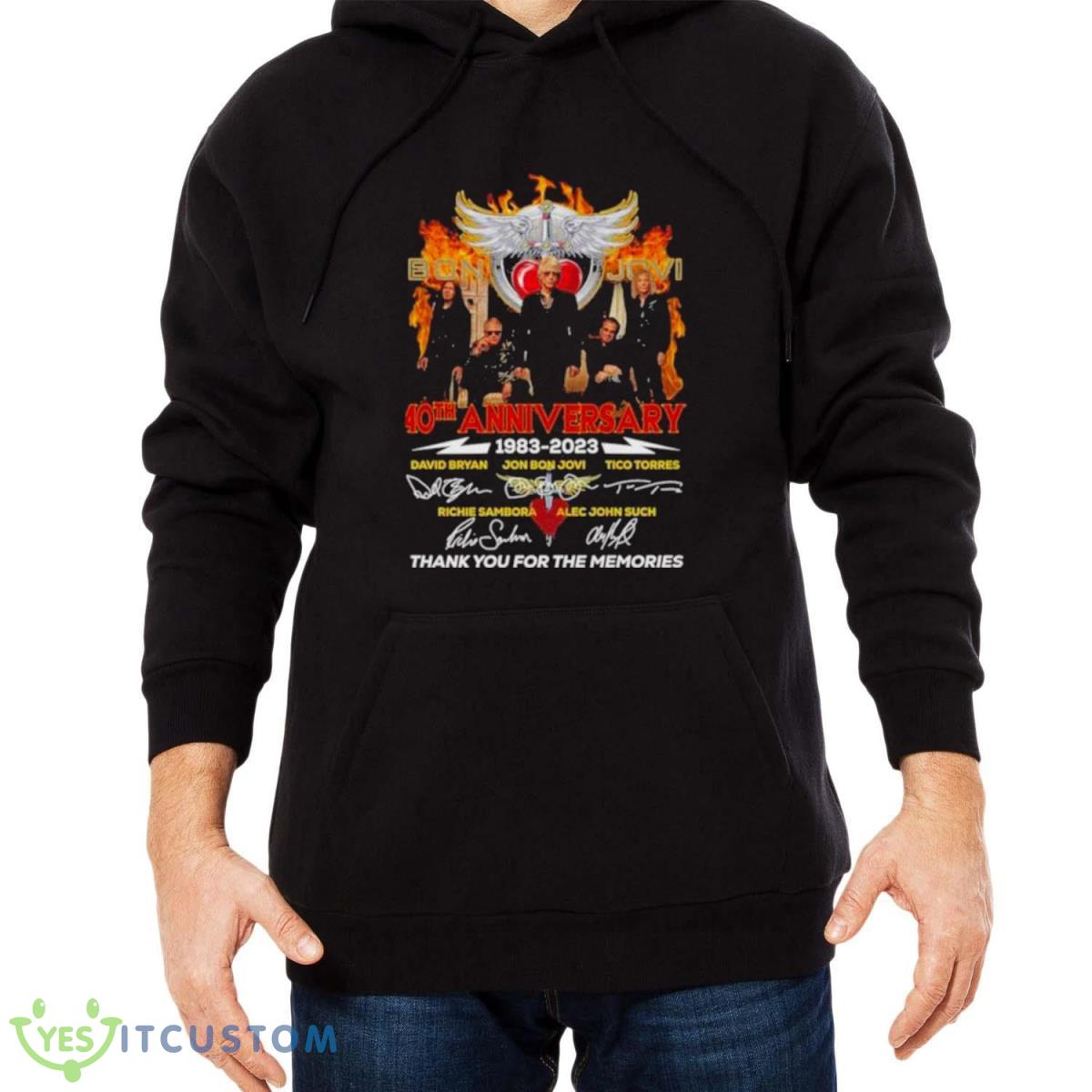 Bon Jovi 40th Anniversary 1983 – 2023 Signature Character Thank You For The Memories Shirt, Hoodie, Sweatshirt 11 Bon Jovi 40th Anniversary 1983 – 2023 Signature Character Thank You For The Memories Shirt, Hoodie, Sweatshirt - Men Black Hoodie