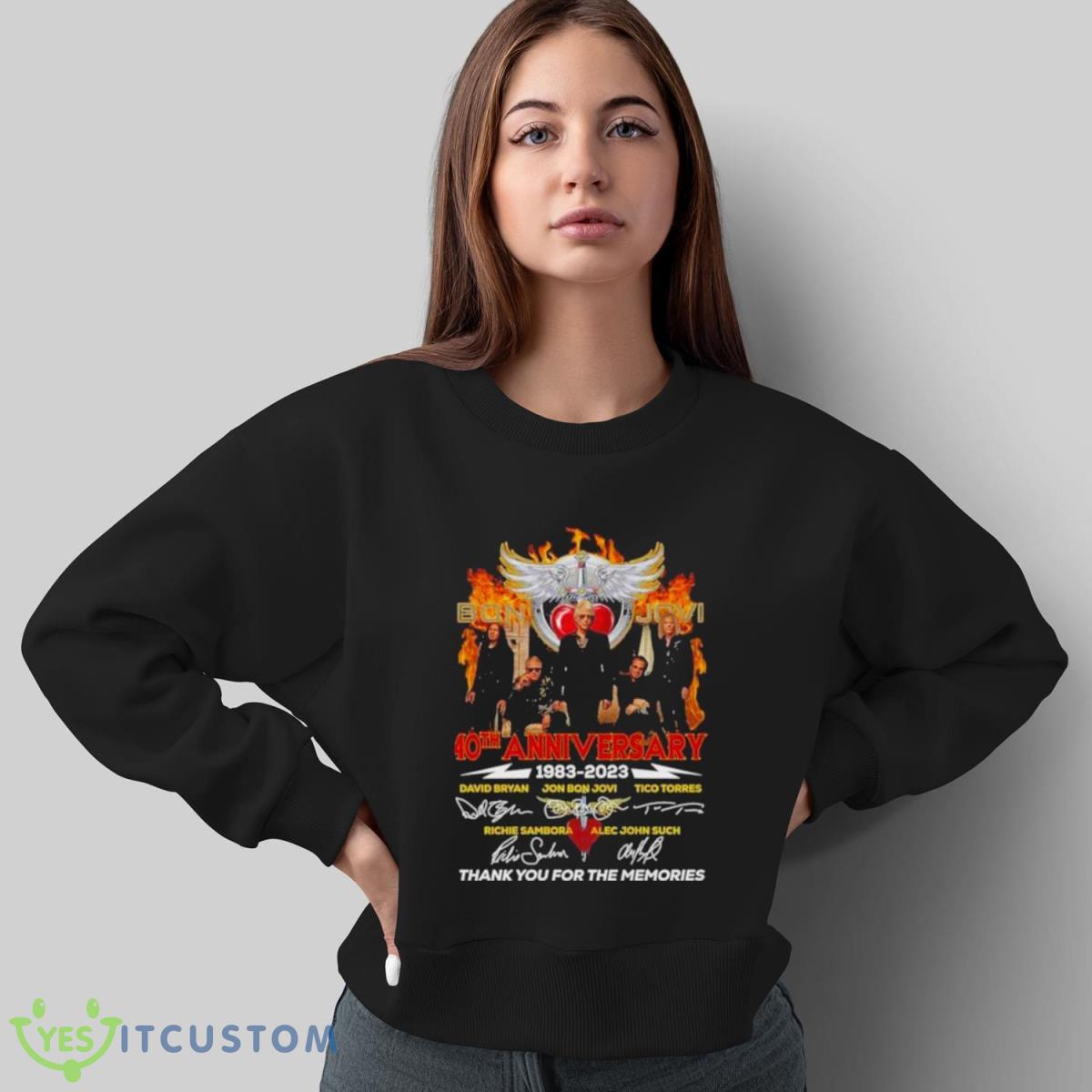 Bon Jovi 40th Anniversary 1983 – 2023 Signature Character Thank You For The Memories Shirt, Hoodie, Sweatshirt 5 Bon Jovi 40th Anniversary 1983 – 2023 Signature Character Thank You For The Memories Shirt, Hoodie, Sweatshirt - Sweatshirt