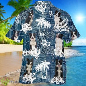 border collie Hawaiian Tropical Plants Pattern Hawaiian Shirt For Men And Women Product Photo 2