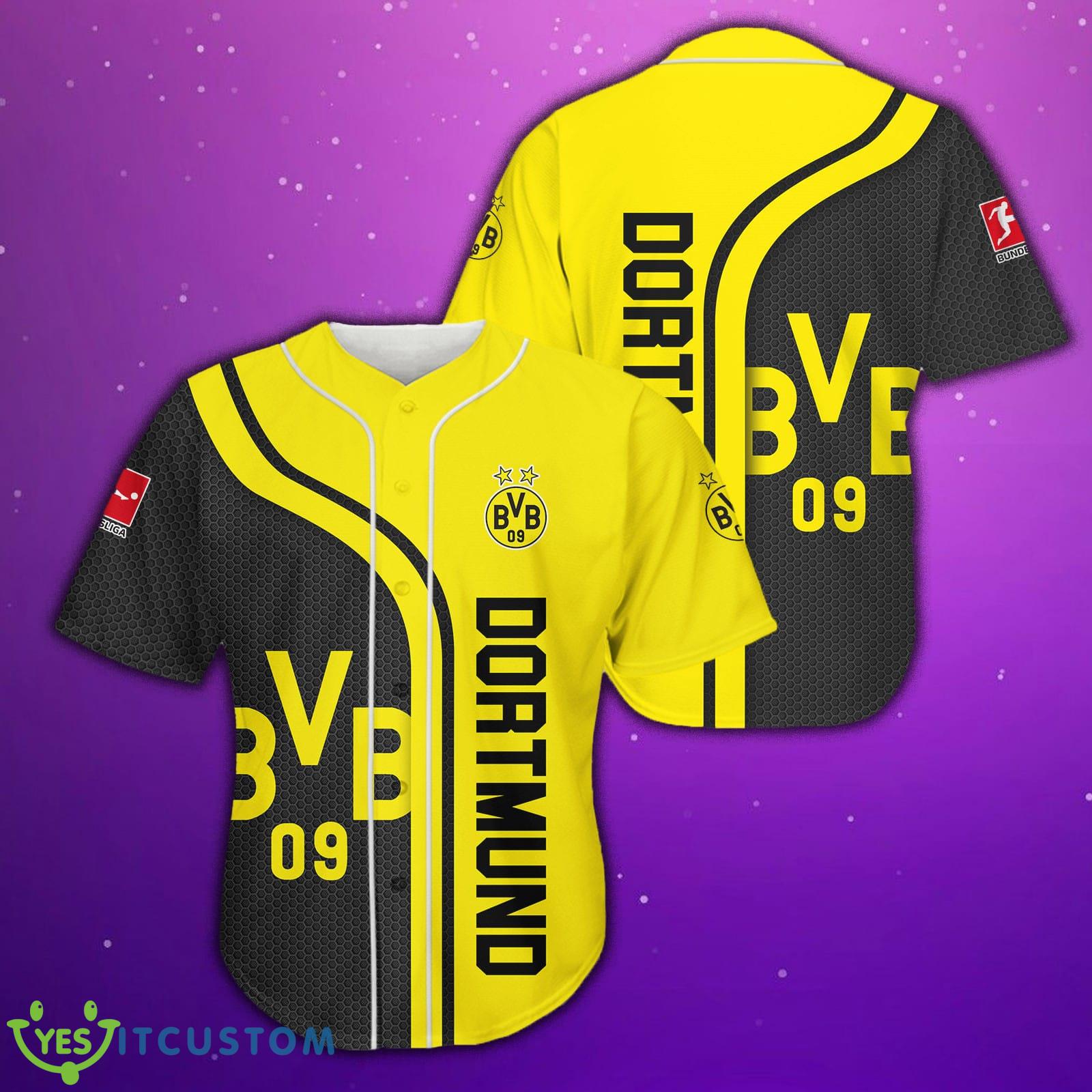 Borussia Dortmund Logo Bundesliga Baseball Jersey Shirt Gift For Men And Women 3 Borussia Dortmund Logo Bundesliga Baseball Jersey Shirt Gift For Men And Women - Borussia Dortmund Logo Bundesliga Baseball Jersey Shirt Gift For Men And Women
