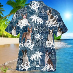 Boston Terrier Hawaiian Tropical Plants Pattern Hawaiian Shirt For Men And Women Product Photo 2