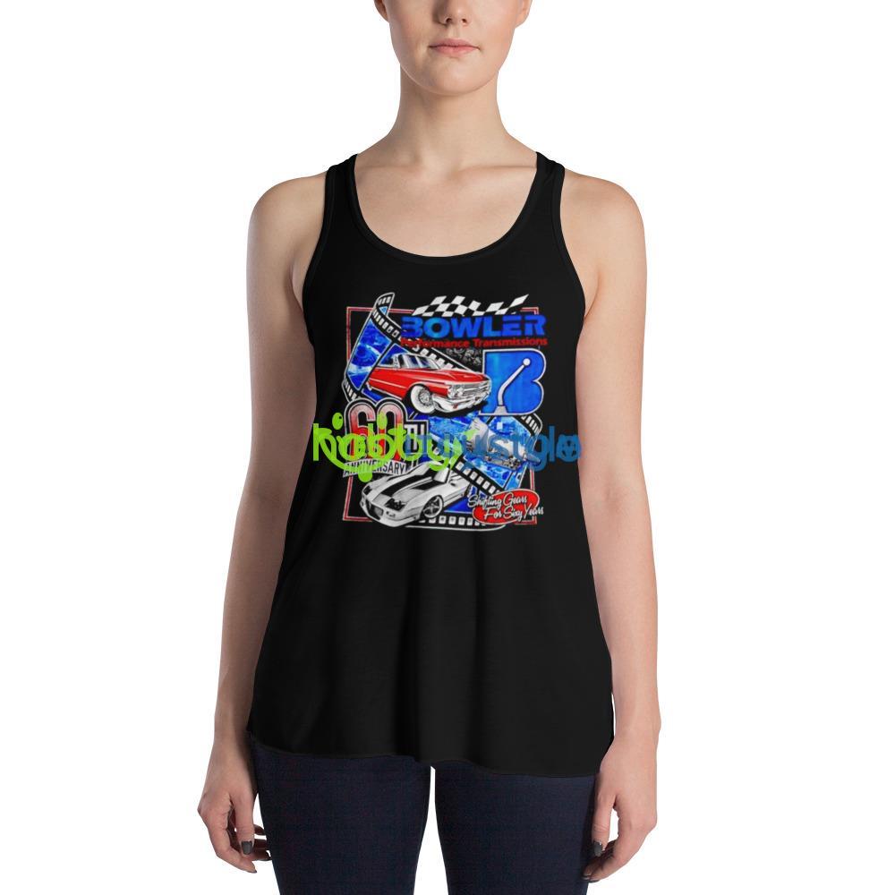 Bowler performance transmissions 60th anniversary shirt 3 Bowler performance transmissions 60th anniversary shirt - 8800 Women's Flowy Racerback Tank