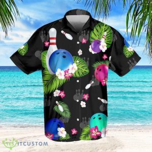Bowling Tropical 3D Hawaiian Shirt Aloha Beach Gift For Men And Women - Bowling Tropical Hawaiian Shirt, Unisex Bowling Hawaiian Shirt Bowling Lover Gifts Tropical Hawaiian Shirt, Aloha Hawaiian Shirt_2