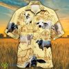 Brahman Cattle Lovers Farm 3D Hawaiian Shirt Aloha Beach Gift For Men And Women - Brahman Cattle Lovers Farm Hawaiian Shirt, Flower Cow Farm Button Down Short Sleeve Mens Hawaiian, Farm Lover Aloha Shirt_2