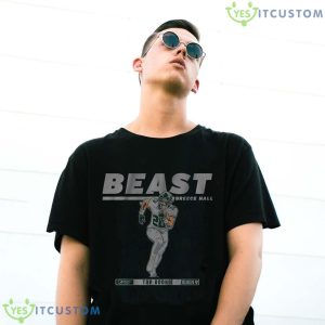 Breece Hall Beast Pepsi Top Rookie Shirt - G500 Gildan T-Shirt