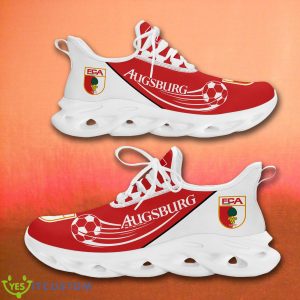 Bundesliga Clunky Sneakers FC Augsburg Big Logo Max Soul Shoes For Fans - FC Augsburg Max Soul Shoes_4