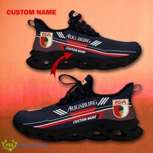 Bundesliga FC Augsburg Fans Custom Name Max Soul Shoes For Men And Women - FC Augsburg VIT Max Soul Shoes_1