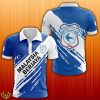 Cardiff City FC EFL Fans 3D Polo Shirt Strip Gift For Men And Women - Cardiff City FC EFL Fans 3D Polo Shirt Strip Gift For Men And Women