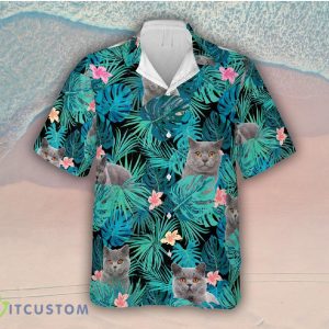 Cat Summer Aloha Button Down Short Shirt Design 2 Aloha Beach Gift For Men And Women - Cat Summer Aloha Button Down Short Shirt, Cat Tropical Hawaiian Shirt, Cat Lovers Gift Mens, Cat Hawaiian Shirt, Cat Beach Shirt_2