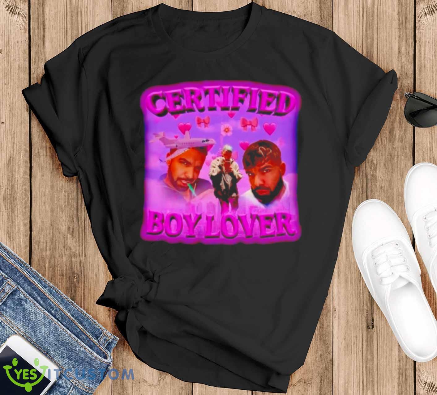 Certified Boy Lover Drake shirt 12 Certified Boy Lover Drake shirt - Black T-Shirt