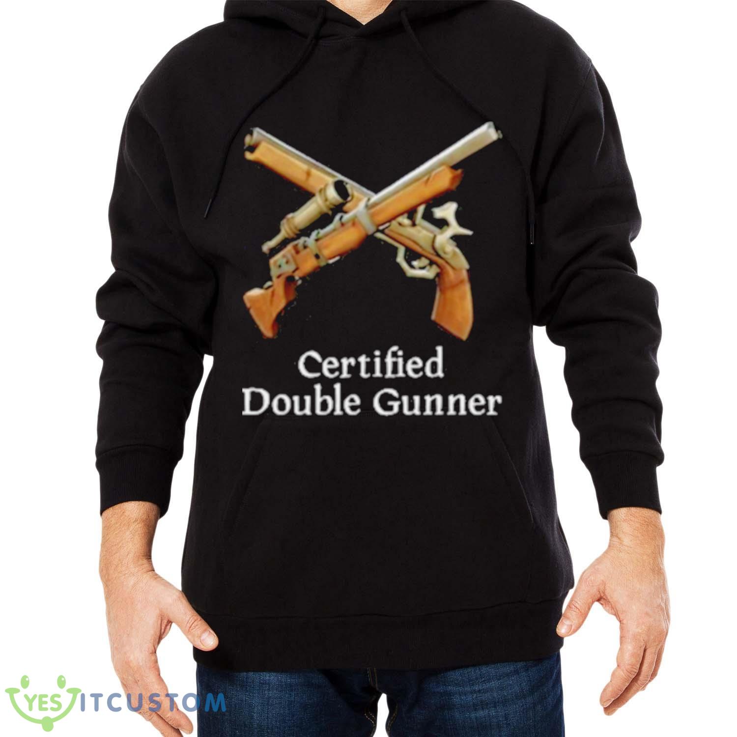 Certified Double Gunner Shirt 4 Certified Double Gunner Shirt - Men Black Hoodie