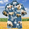 Charolas Cattle Blue Tribal Hawaiian Shirt Aloha Shirt For Men Women Product Photo 1