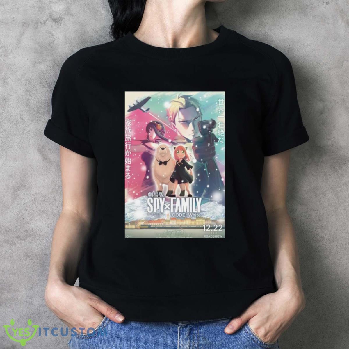 Cheap Teaser Visual Spy X Family Code White Movie Poster Shirt 2 Cheap Teaser Visual Spy X Family Code White Movie Poster Shirt - Ladies T-Shirt