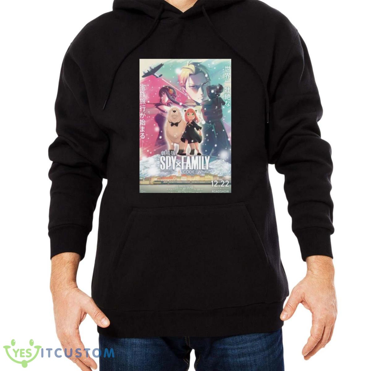 Cheap Teaser Visual Spy X Family Code White Movie Poster Shirt 4 Cheap Teaser Visual Spy X Family Code White Movie Poster Shirt - Men Black Hoodie